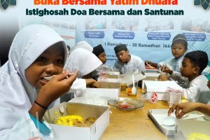 Buka Bersama Yatim Dhuafa, Istighosah dan Santunan Pekanan