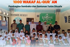 Penyaluran 1000 Wakaf Quran Ponpes Hidayatul Mu`minin Cimanggu Bogor