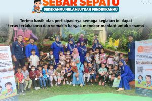 SEBAR SEPATU ROAD TO TK RAHMANIA